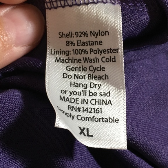 LuLaRoe Lola Purple Lace Aline Skirt Sz XL - Picture 8 of 8